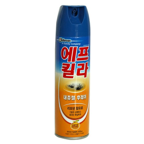 한국존슨 에프킬라 에어로졸 내츄럴 후레쉬 500ml (4개)
