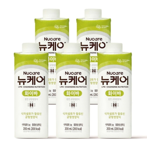 대상웰라이프 뉴케어 화이바 200ml (5개)