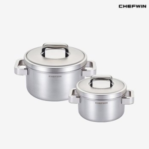 쉐프윈 316 커퍼코어 통5중 냄비 2종 (양수16,20)