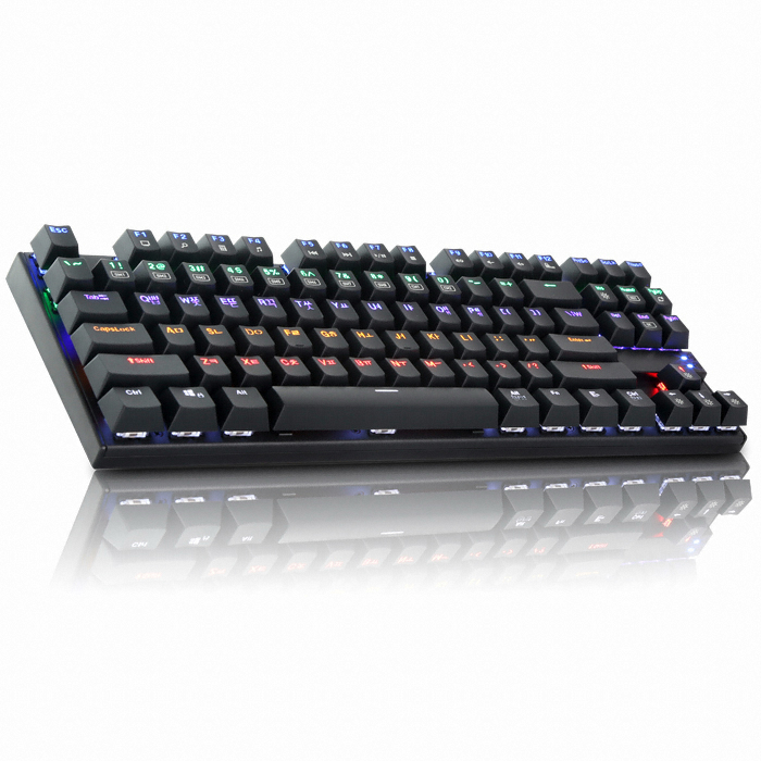 앱코 HACKER K640T 축교환 게이밍 기계식 텐키리스 (블랙, 적축)_이미지
