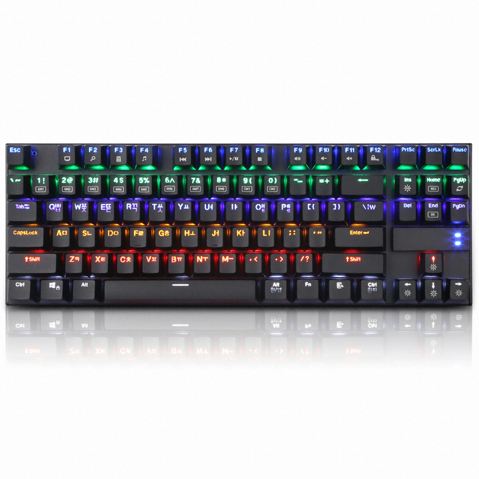 앱코 HACKER K640T 축교환 게이밍 기계식 텐키리스 (블랙, 적축)_이미지