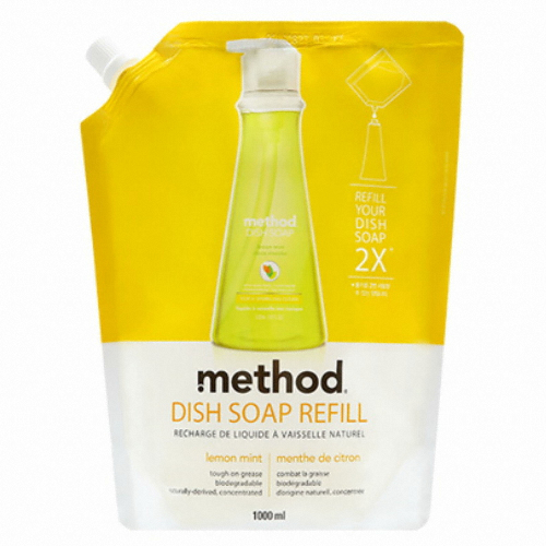 LG생활건강 메소드 주방세제 레몬민트 리필 1L (6개)