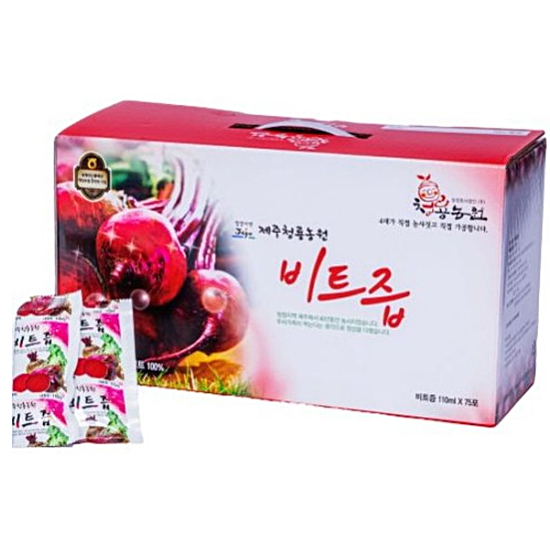 제주청룡농원 레드 비트즙 110ml 75포 (1개)_이미지