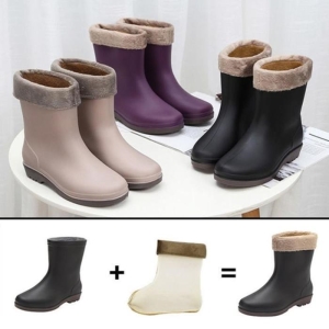 여자 기모 3컬러 겨울 폭설 장화 레인 부츠 10646783