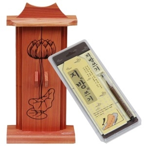 가온공방 국내산 향나무 위패 지방쓰기 포함 지방틀 제사용품 목기 비석 위령 충혼_이미지