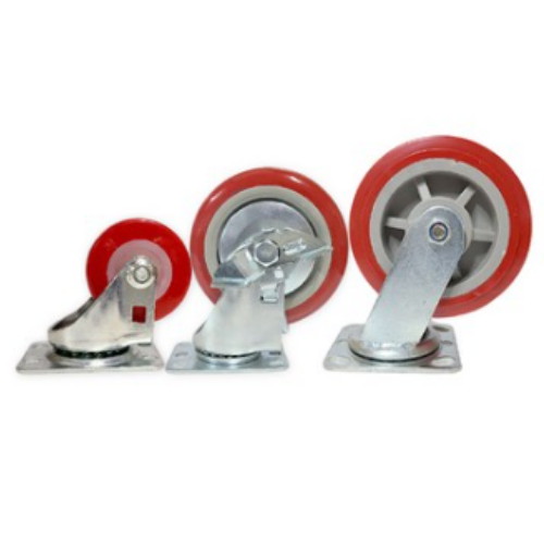 청아 경량물 운반용 PVC 경량 바퀴 4형 회전형_이미지