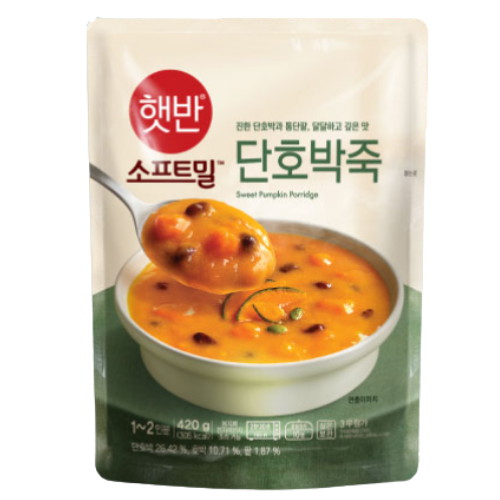 CJ제일제당 소프트밀 단호박죽 420g (8개)_이미지