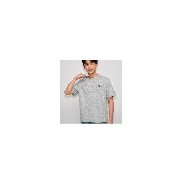 행텐 틴즈 스몰 레터 반팔 티셔츠멜란지 그레이14570-031-414-31DG 765631