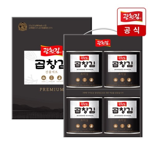 광천김 곱창캔김 선물세트 30g (4개)_이미지