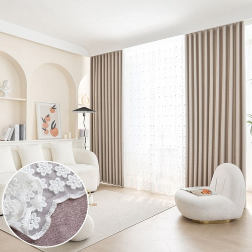 지나송 캣벨 주름유지 암막커튼 (4장, 170x230cm)_이미지