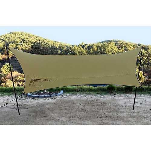그라운드웍스 헥사그라운드 타프 카모 (490x410cm)_이미지