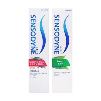 <b>센소다인</b> <b>오리지널</b> 플러스 100g x 2개 + 후레쉬 100g x 2개