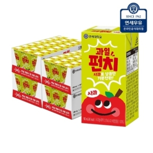 연세우유 과일펀치 사과 190ml (96개)_이미지