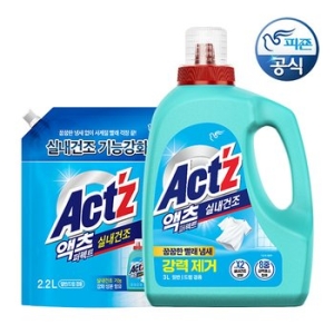 피죤 액츠 퍼펙트 실내건조 3L + 리필 2.2L (본품1개+리필1개)