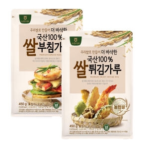 농협 국산 쌀부침가루500gX3개 + 쌀튀김가루500gX3개 500g 3개_이미지