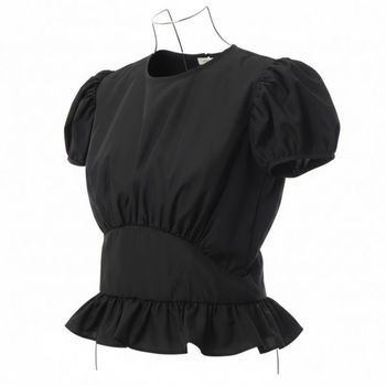 ����Ƽ�� CECILIE BAHNSEN CRI BAL TOP RECYCLED FAILLE 425RTW11008 BLACK ũ������� ž