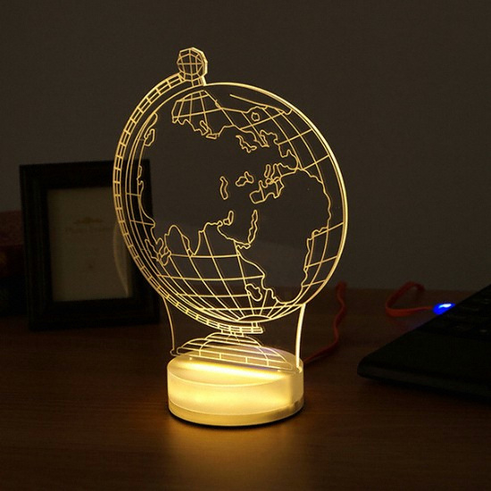 디자인에버 LED 3D 지구본 무드등