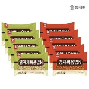 천일식품 볶음밥 250g 10봉 골라담기 햄야채볶음밥250gX5봉 김치볶음밥250gX5봉_이미지