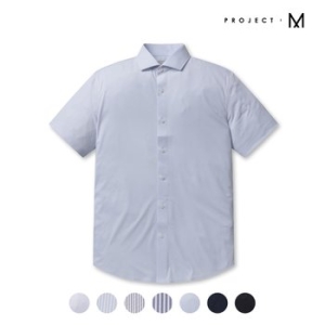 신성통상 프로젝트엠 남성 트리코트 퍼펙트 반팔 셔츠_EPD5WC1931