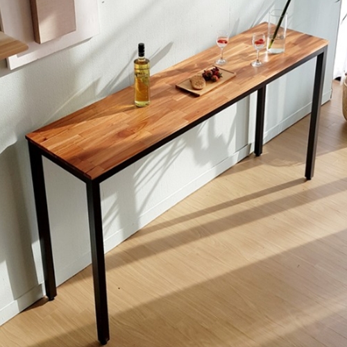 프라이드리빙 아카시아 원목 바테이블 1800X450 (의자별도)_이미지