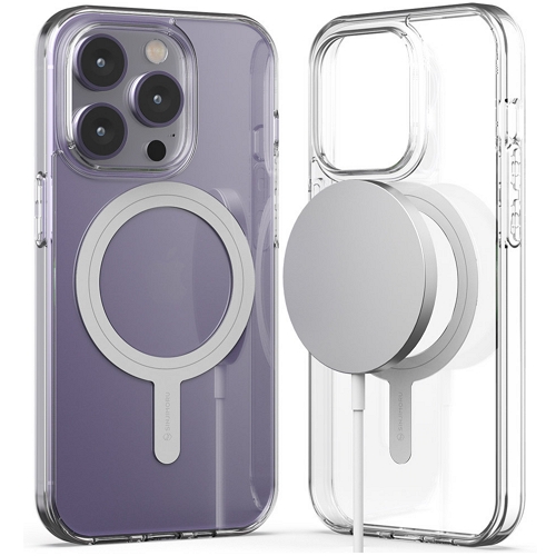 아이폰14 프로 맥스 2배자력 M-에어클로 맥세이프 투명 케이스