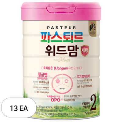 파스퇴르 2023 위드맘 제왕 2단계 750g (13개)_이미지
