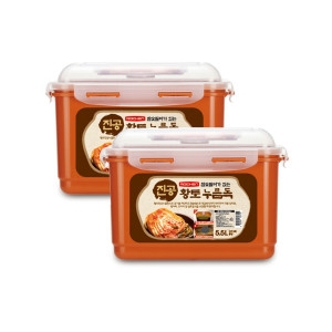 1+1 참숯 진공 누름독 5.5L / 김치통 보관용기 밀폐용기