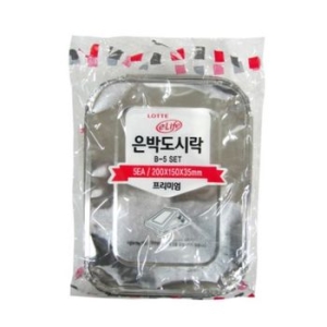 롯데알미늄 이라이프 은박도시락 B-5 [25개]