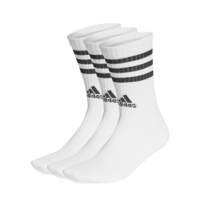 아디다스 3S 쿠션 삼선 크루삭스 3팩 스포츠 양말 장목 3켤레 세트 HT3458