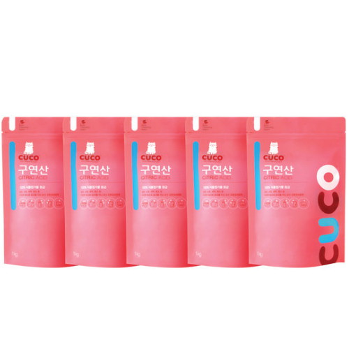 CUCO 구연산 베이직 1kg (5개)_이미지