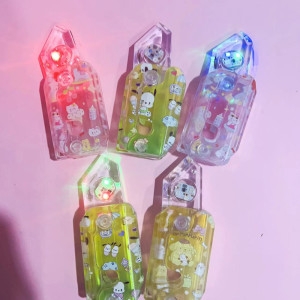 유니커블 신상 LED 중력 나이프 3D 큐브 캐릭터 투명 당근칼 안전칼 스트레스해소 피젯 스피너 손 장난감 인싸템