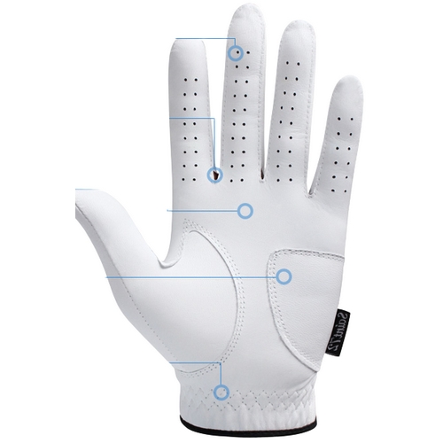 세인트72 스컬 반양피 골프장갑 (1개)_이미지