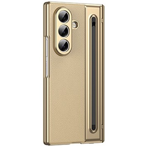 테일즈 갤럭시Z 폴드7 앤티크 리치가죽 힌지보호 펜슬 글라스 케이스_이미지