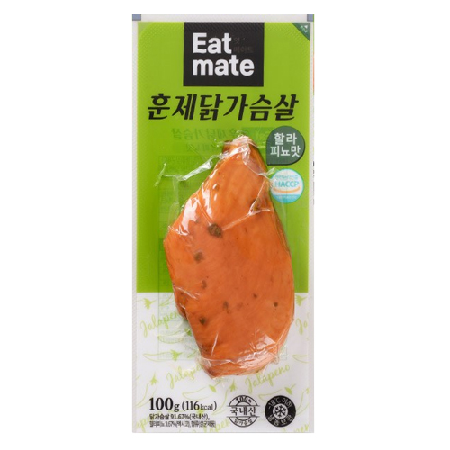 푸드나무 잇메이트 훈제 닭가슴살 할라피뇨맛 100g (30개)