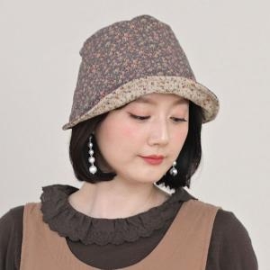 애비뉴투지 순 면 플라워 와이어 여성 봄 가을 그레이 벙거지 모자 C02250 사이즈FREE 회색