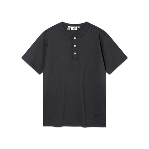 헨리넥 반팔 티셔츠 챠콜 LE2602ST18CH