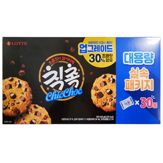 롯데웰푸드 칙촉 오리지날 기획 대용량 실속패키지 30개입 450g (1개)_이미지