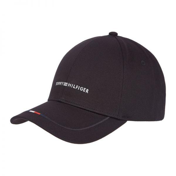 타미힐피거 여성 TH 파운데이션 6 패널 캡 모자 블랙 10742156