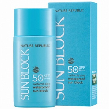 네이처리퍼블릭 캘리포니아 알로에 워터프루프 선블럭 60ml (1개)