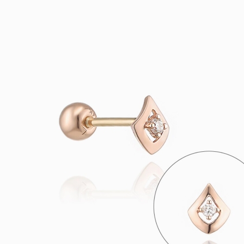 로이드 주얼리 블루밍 오라클 다이아 14K 피어싱 LPFP1008D.LTCW