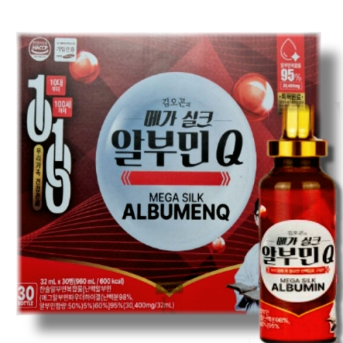 지니트레저 김오곤 메가 실크 알부민Q 32ml 30병 (12개)