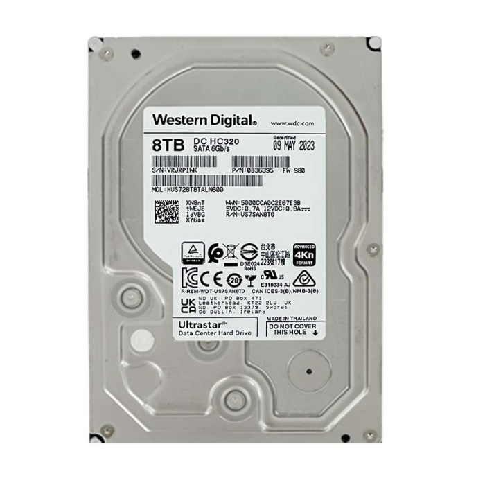 Ultrastar DC HC320 7200/256M/리퍼비시