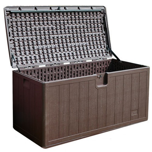  올리브정원 데크박스 야외 보관함 우드 397L