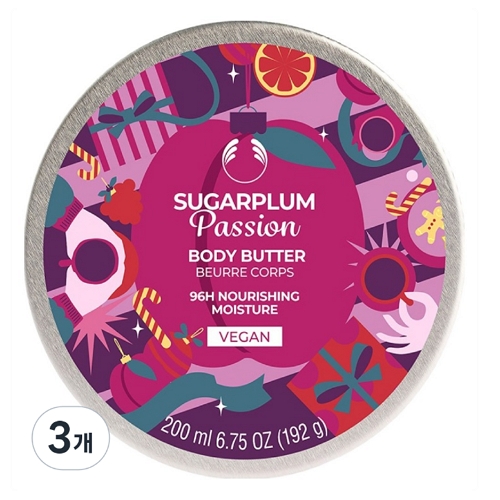 더바디샵 슈가플럼 패션 바디 버터 200ml (3개)