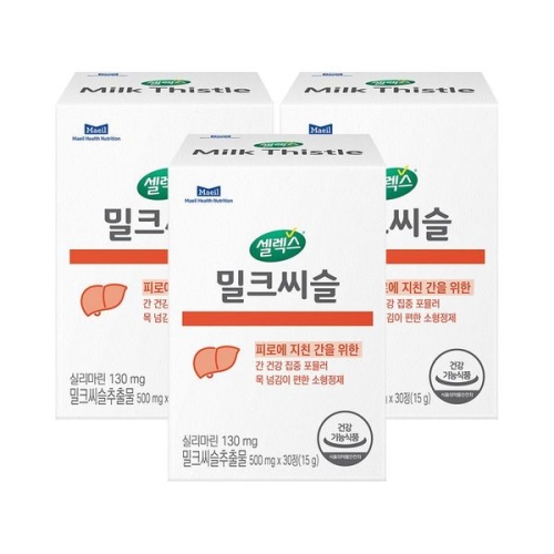 매일유업 셀렉스 밀크씨슬 500mg 30정 (3개)_이미지