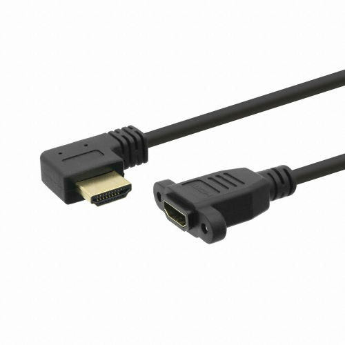 라이트컴 Coms HDMI v2.0 M/F 좌향꺾임 포트형 연장 젠더 (ND497)