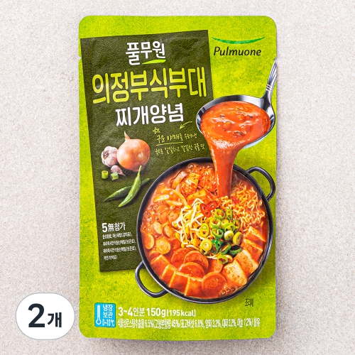 풀무원 의정부식부대 찌개양념 150g 2개