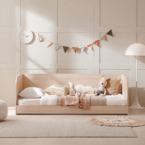  장인가구 뉴피터 수납헤드 저상형 데이베드 LED침대 S [낮은독립스프링]