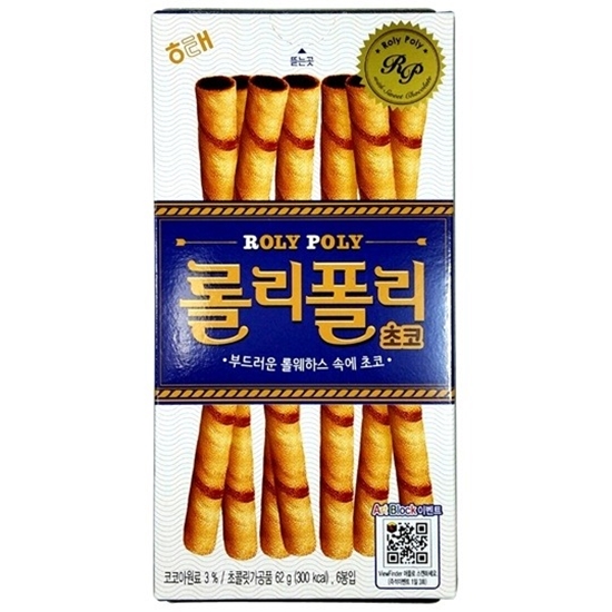 해태제과 롤리폴리 초코 62g (8개)_이미지