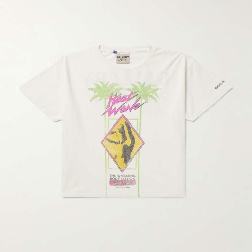 갤러리 DOC JOHNSON 히트 웨이브 글리터 프린트 코튼-저지 티셔츠 B0081768719